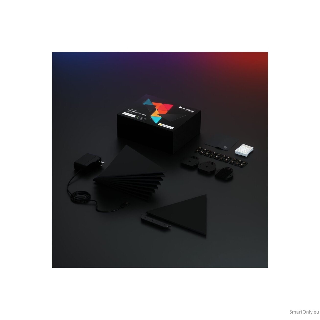 Nanoleaf | Shapes Black Triangles Starter Kit (9 panels) | 42 W | WiFi 2 Nanoleaf | Shapes Black Triangles Starter Kit (9 panels) | 42 W | WiFi 2
