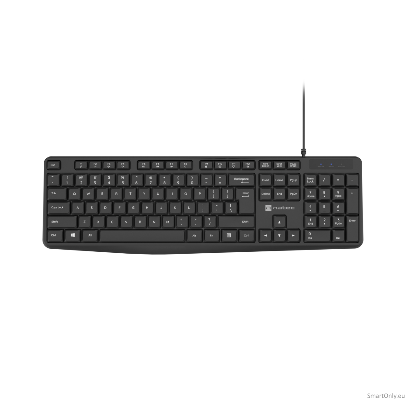 Natec | Keyboard | Nautilus NKL-1950 | Keyboard | Wired | US | Black