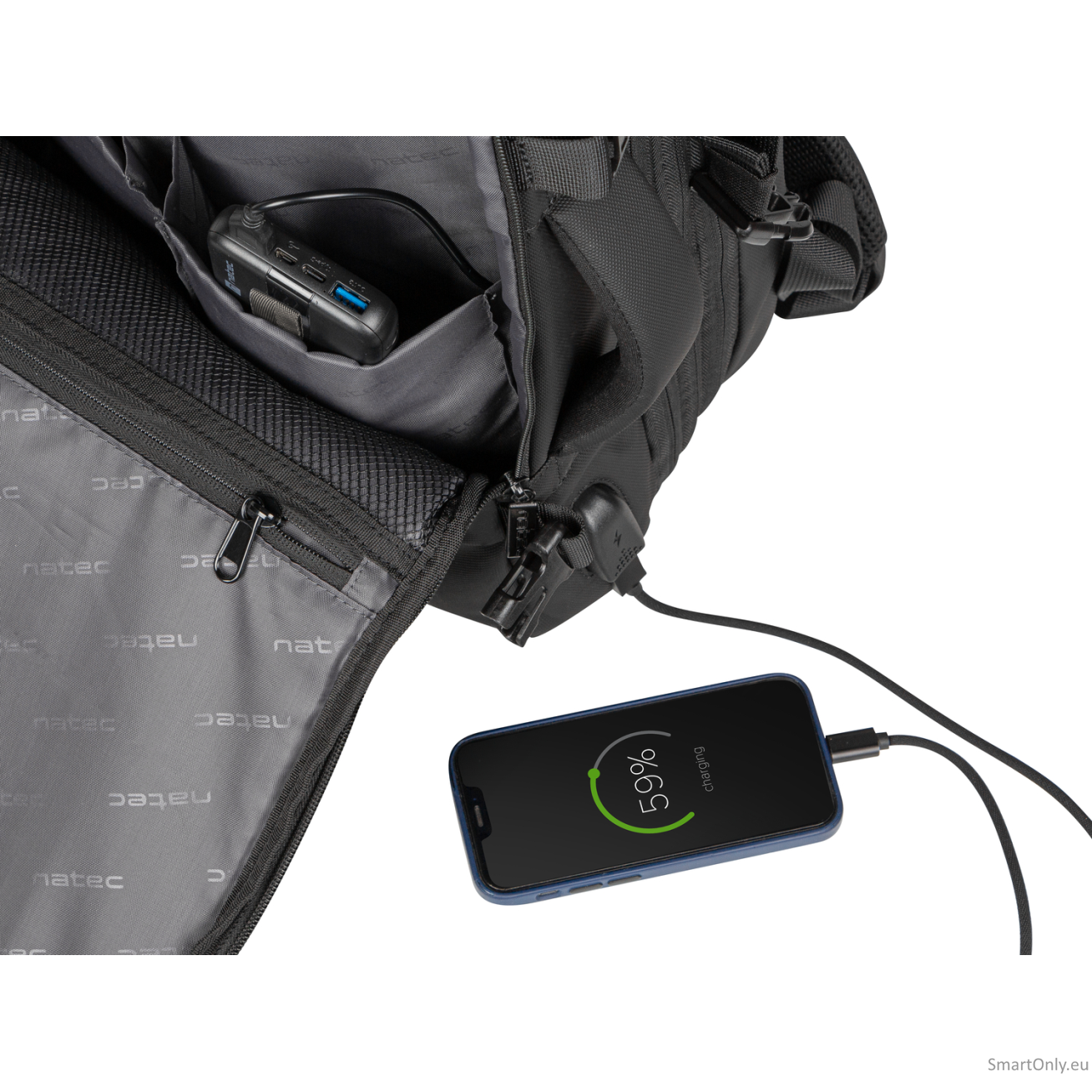 Natec | Laptop Backpack | Camel Pro | Fits up to size 17.3 " | Backpack | Black 9