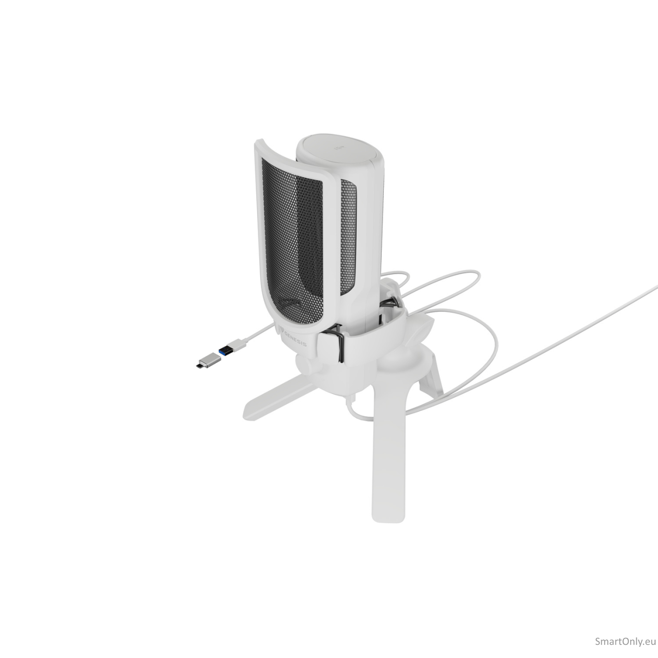 Natec | Microphone | GENESIS Radium 250 | Built-in microphone | Wired | White 3