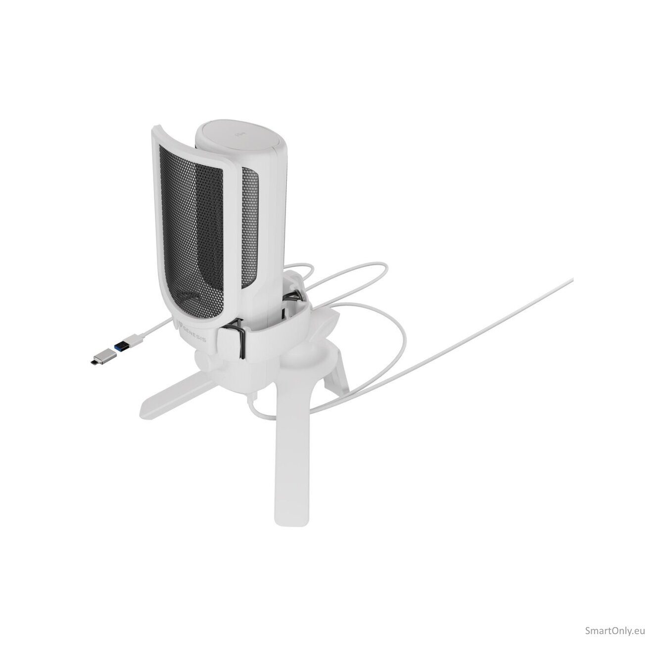 Natec | Microphone | GENESIS Radium 250 | Built-in microphone | Wired | White 6
