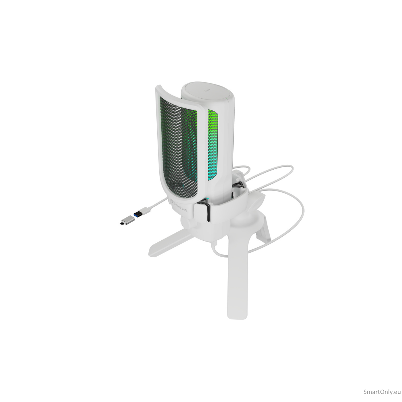 Natec | Microphone | GENESIS Radium 250 | Built-in microphone | Wired | White