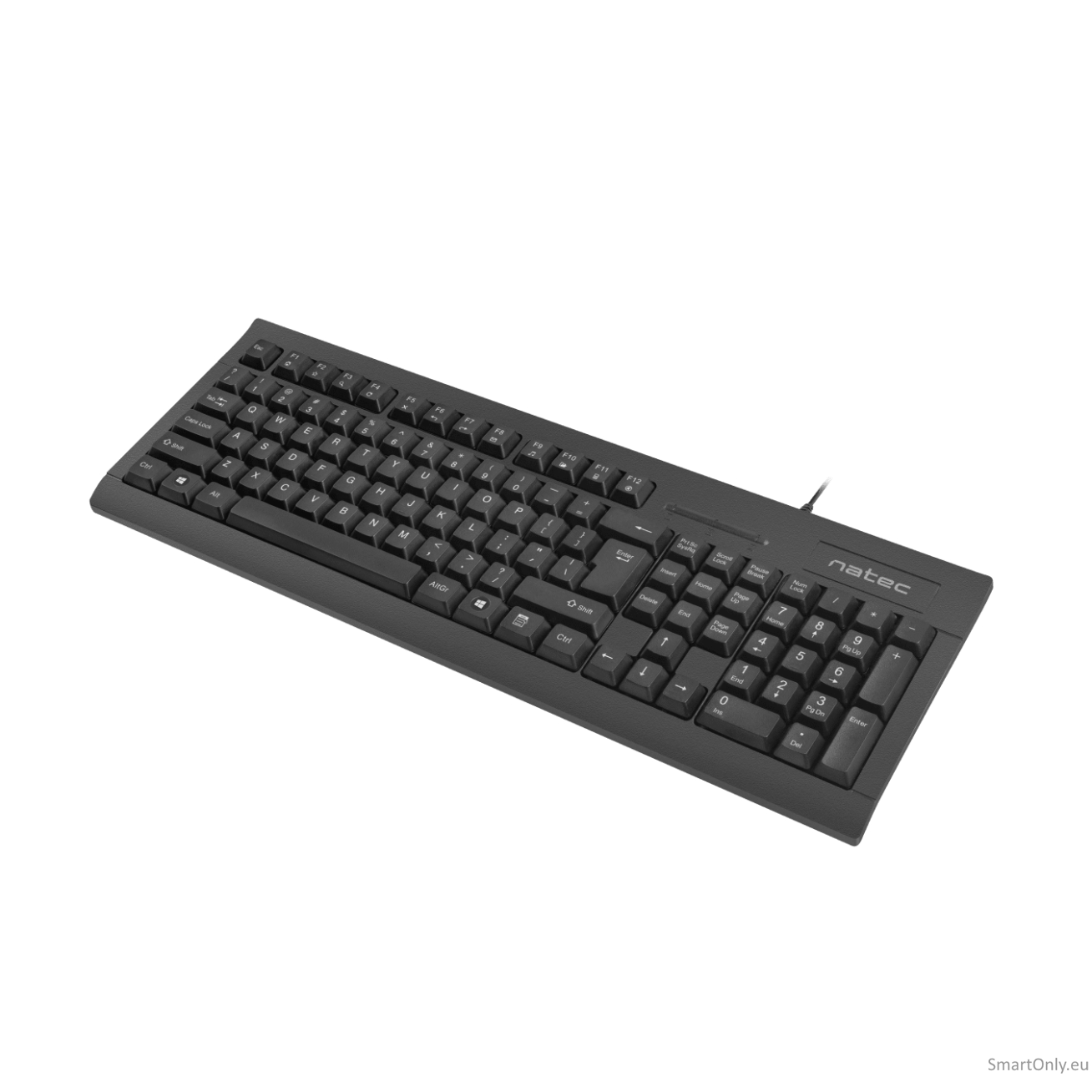 Natec | Moray | Keyboard with Smart ID card reader | Wired | US | Black 1 Natec | Moray | Keyboard with Smart ID card reader | Wired | US | Black 1