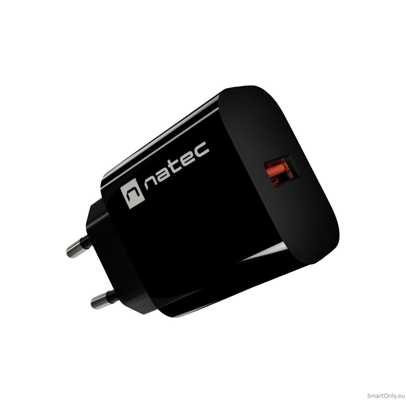 Natec Ribera USB Charger 1X USB-A 18W, Black 2 Natec Ribera USB Charger 1X USB-A 18W, Black 2