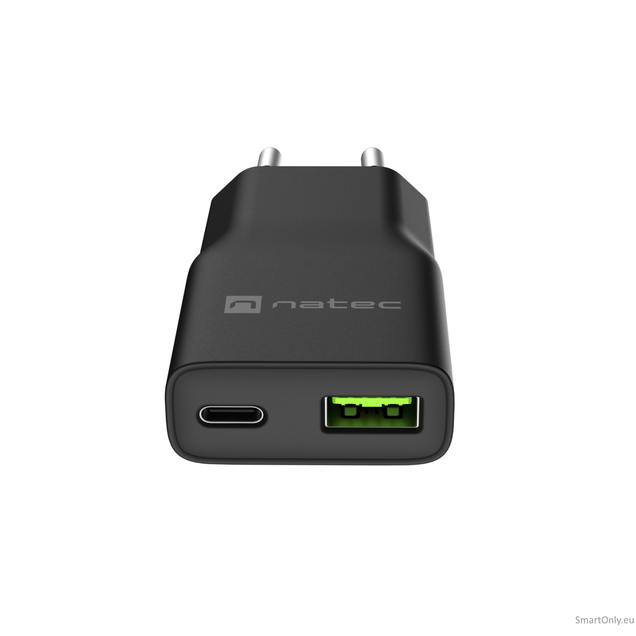 Natec Ribera USB Charger Gan Slim USB 1X USB-A + 1X USB-C 20W | NUC-2377 3