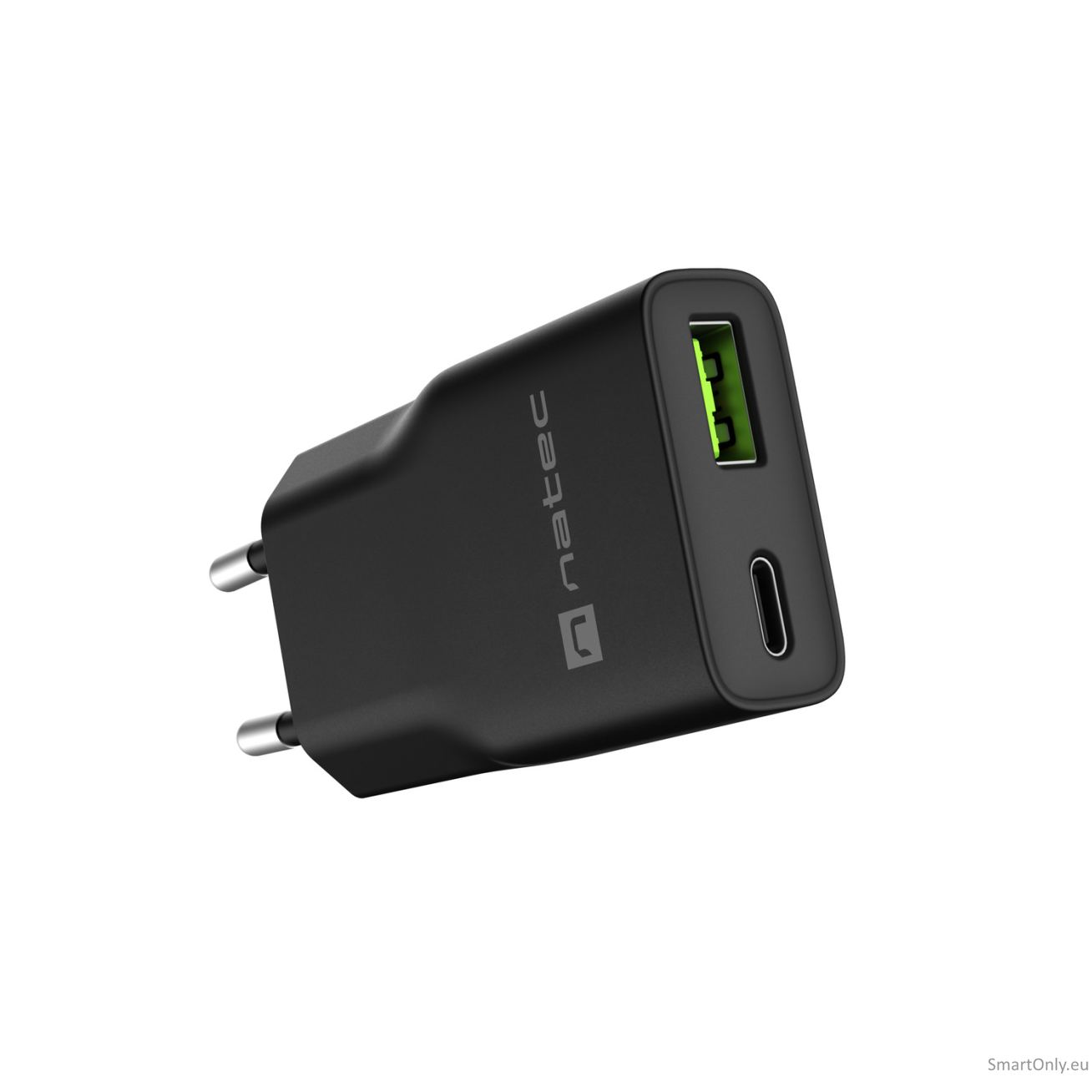 Natec Ribera USB Charger Gan Slim USB 1X USB-A + 1X USB-C 20W | NUC-2377 Natec Ribera USB Charger Gan Slim USB 1X USB-A + 1X USB-C 20W | NUC-2377