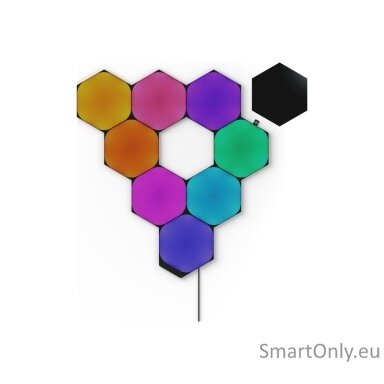 Nanoleaf Shapes Black Hexagons Starter Kit (9 panels)
