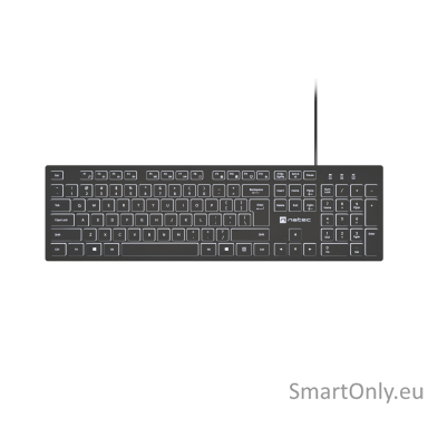 Natec | Herring Glow | Keyboard | Wired | US | Black Natec | Herring Glow | Keyboard | Wired | US | Black