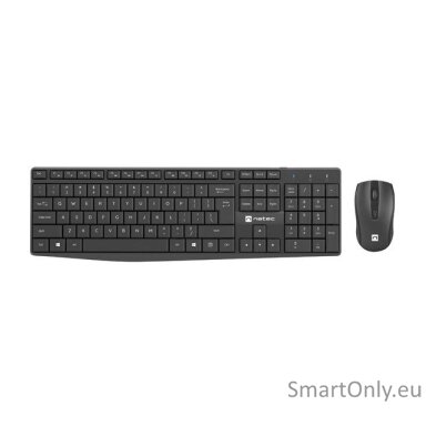 Natec Keyboard and Mouse   Squid 2in1 Bundle Keyboard and Mouse Set Wireless US Wireless connection Black