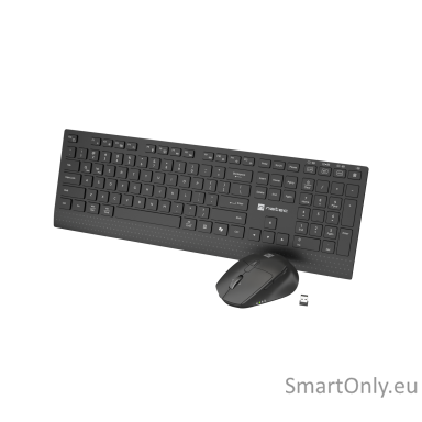 Natec Keyboard and Mouse | Stringray 2 | Keyboard and Mouse Set | Wireless | US | Black Natec Keyboard and Mouse | Stringray 2 | Keyboard and Mouse Set | Wireless | US | Black