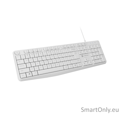 Natec | Keyboard | Nautilus NKL-1951 | Keyboard | Wired | US | White