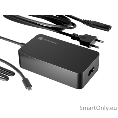 Natec Laptop Charger Gan USB-C 65W for Laptops, Tablets, Phones | NZU-2361 Natec Laptop Charger Gan USB-C 65W for Laptops, Tablets, Phones | NZU-2361
