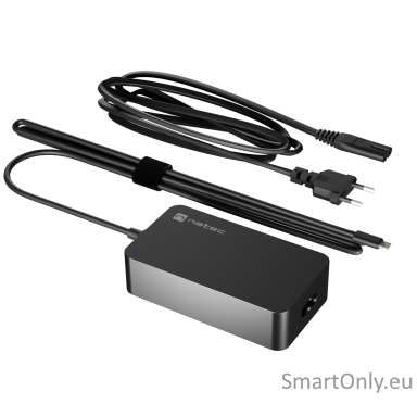 Natec Laptop Charger Gan USB-C 65W for Laptops, Tablets, Phones | NZU-2361 Natec Laptop Charger Gan USB-C 65W for Laptops, Tablets, Phones | NZU-2361