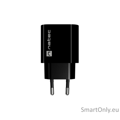 Natec Ribera USB Charger 1X USB-A 18W, Black Natec Ribera USB Charger 1X USB-A 18W, Black