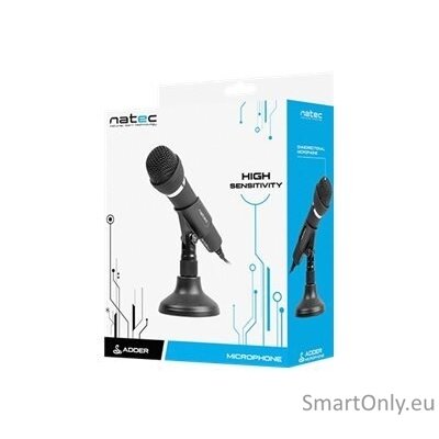 Natec | Microphone | NMI-0776 Adder | Black | Wired 13 Natec | Microphone | NMI-0776 Adder | Black | Wired 13