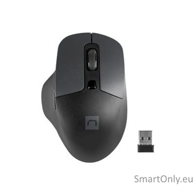 Natec Mouse, BlackBird 2, Silent, Wireless, 1600 DPI, Optical, Black Natec Mouse Black/Gray Wireless 6