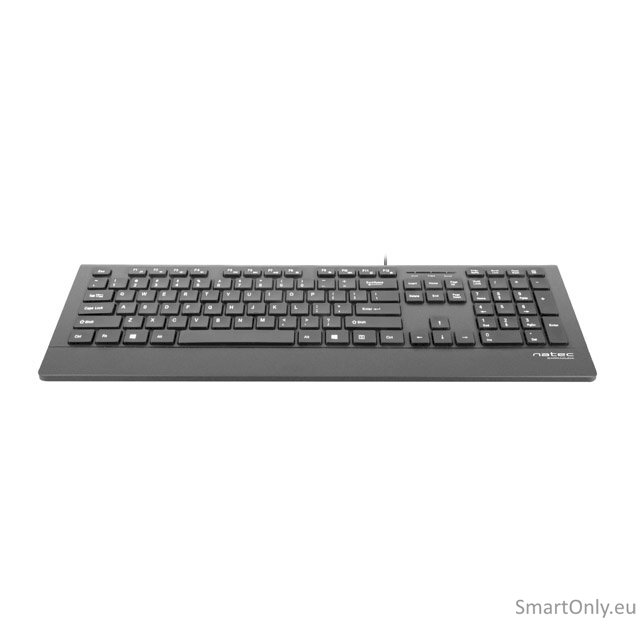 Natec Keyboard, Barracuda, US Layout, Slim Natec Keyboard Barracuda Standard Wired US 529 g Black 2 Natec Keyboard, Barracuda, US Layout, Slim Natec Keyboard Barracuda Standard Wired US 529 g Black 2