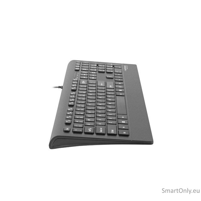 Natec Keyboard, Barracuda, US Layout, Slim Natec Keyboard Barracuda Standard Wired US 529 g Black 4