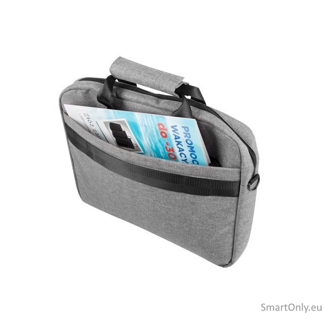 Natec Laptop Bag, Mustela, 15.6", Grey 2 Natec Laptop Bag, Mustela, 15.6", Grey 2