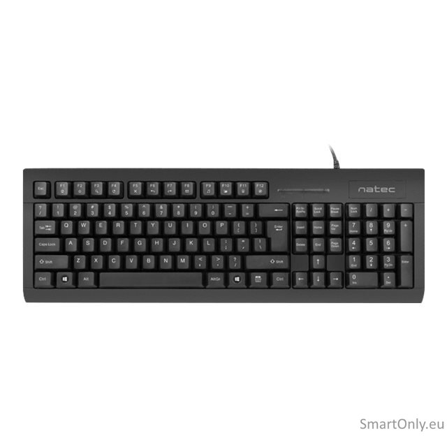 Natec | Moray | Keyboard with Smart ID card reader | Wired | US | Black 5 Natec | Moray | Keyboard with Smart ID card reader | Wired | US | Black 5