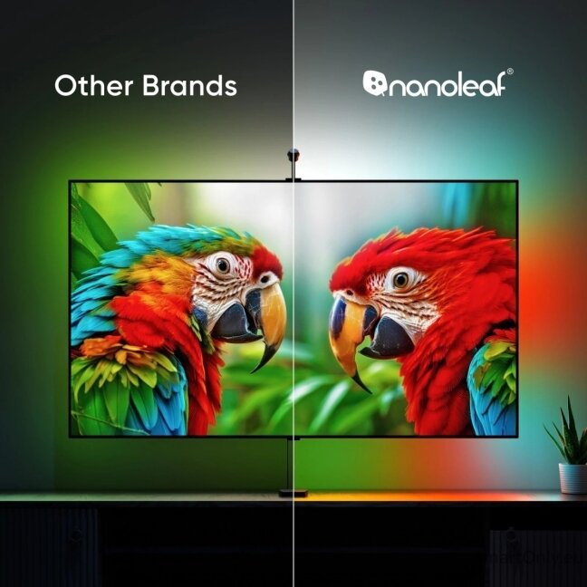 Nanoleaf 4D V2 TV Screen Mirror + Light Strips Kit (for TV & Monitor up to 65'')|Nanoleaf 6 Nanoleaf 4D V2 TV Screen Mirror + Light Strips Kit (for TV & Monitor up to 65'')|Nanoleaf 6