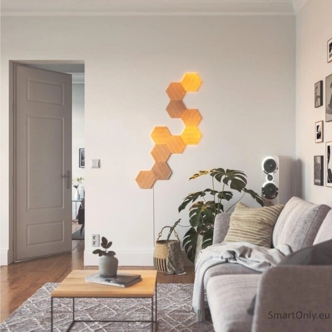 Nanoleaf Elements Wood Look Hexagons Expansion Pack (3 panels) 2 Nanoleaf Elements Wood Look Hexagons Expansion Pack (3 panels) 2
