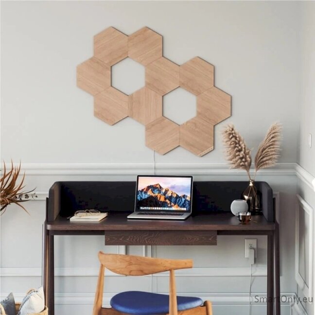 Nanoleaf Elements Wood Look Hexagons Expansion Pack (3 panels) 3 Nanoleaf Elements Wood Look Hexagons Expansion Pack (3 panels) 3