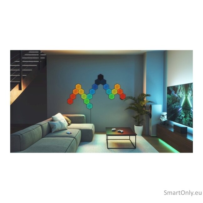 Nanoleaf Shapes Black Hexagon Expansion pack (3 panels) 4 Nanoleaf Shapes Black Hexagon Expansion pack (3 panels) 4