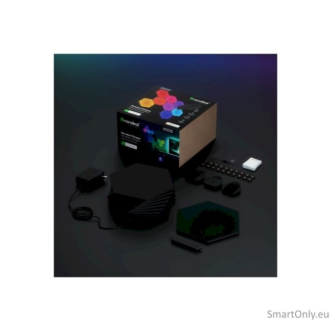Nanoleaf Shapes Black Hexagons Starter Kit (9 panels) 2 Nanoleaf Shapes Black Hexagons Starter Kit (9 panels) 2
