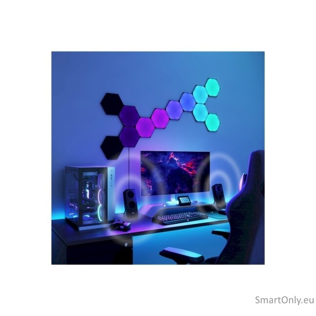 Nanoleaf Shapes Black Hexagons Starter Kit (9 panels) 7 Nanoleaf Shapes Black Hexagons Starter Kit (9 panels) 7