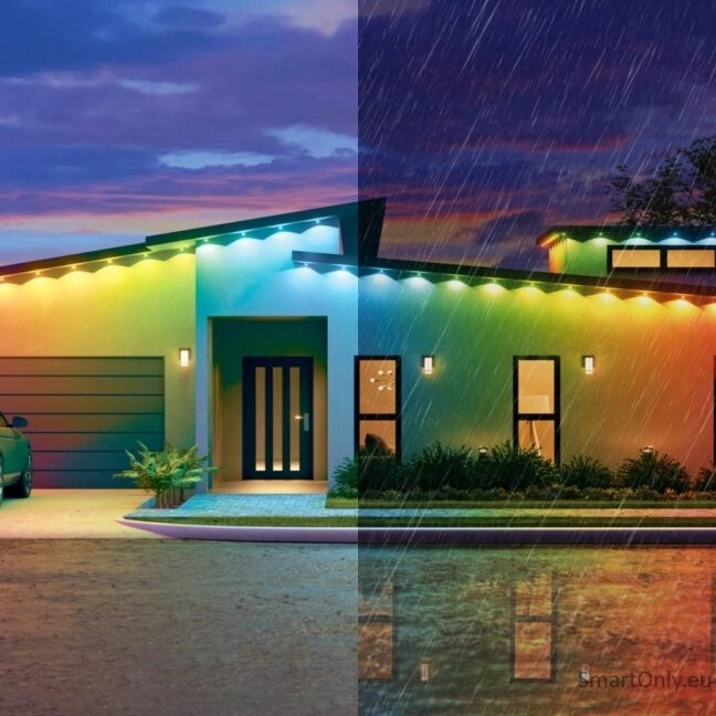 Nanoleaf Smart Multicolor Permanent Outdoor Lights Starter Kit 15m|Nanoleaf 4 Nanoleaf Smart Multicolor Permanent Outdoor Lights Starter Kit 15m|Nanoleaf 4