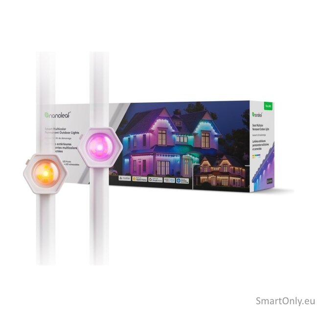 Nanoleaf Smart Multicolor Permanent Outdoor Lights Starter Kit 15m|Nanoleaf 6 Nanoleaf Smart Multicolor Permanent Outdoor Lights Starter Kit 15m|Nanoleaf 6