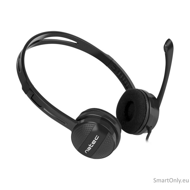 Natec Headset Canary Go On-Ear, Microphone, Noise canceling, 3.5 mm, Black 8 Natec Headset Canary Go On-Ear, Microphone, Noise canceling, 3.5 mm, Black 8