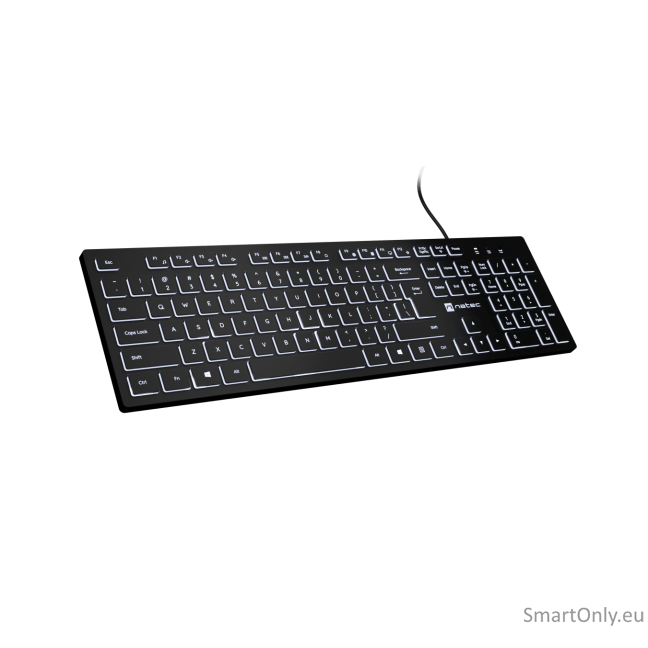 Natec | Herring Glow | Keyboard | Wired | US | Black 1
