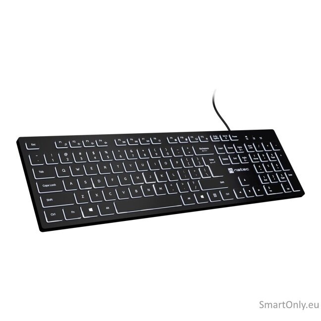 Natec | Herring Glow | Keyboard | Wired | US | Black 6