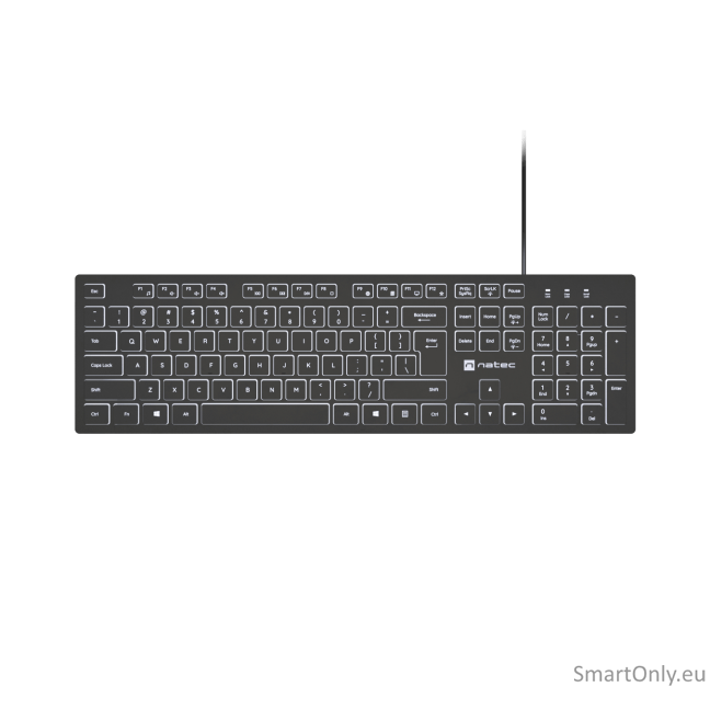 Natec | Herring Glow | Keyboard | Wired | US | Black