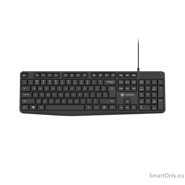 Natec | Keyboard | Nautilus NKL-1950 | Keyboard | Wired | US | Black