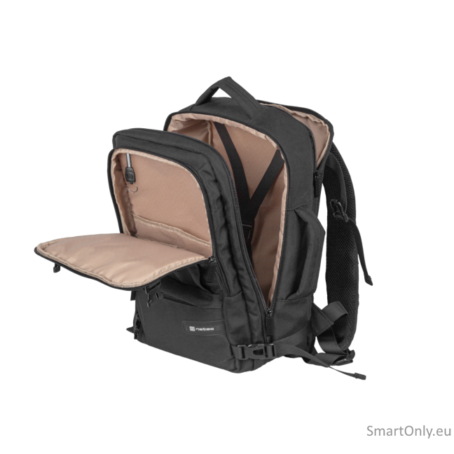 Natec Laptop Backpack Camel Lite 15.6, Black 9