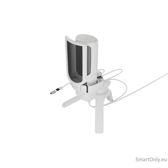 Natec | Microphone | GENESIS Radium 250 | Built-in microphone | Wired | White 3
