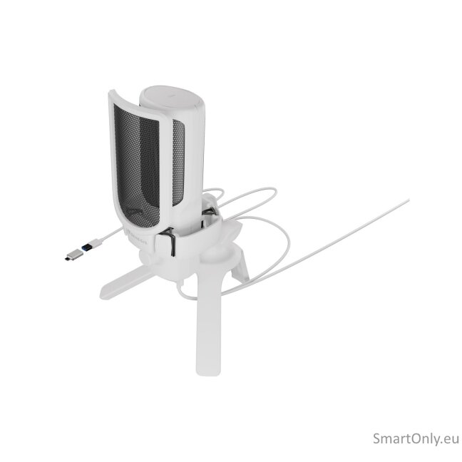 Natec | Microphone | GENESIS Radium 250 | Built-in microphone | Wired | White 6
