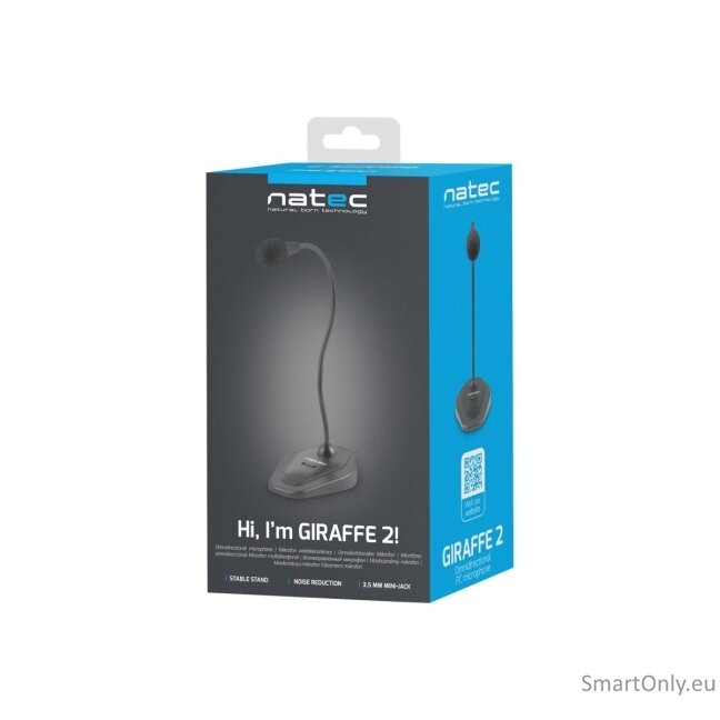 Natec | Microphone | NMI-1563 Girafee 2 | Black | Wired 7 Natec | Microphone | NMI-1563 Girafee 2 | Black | Wired 7