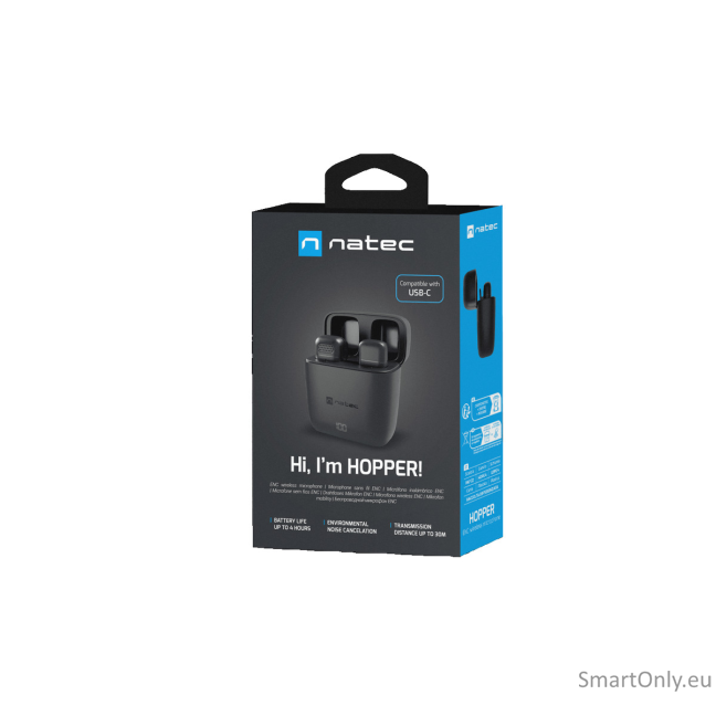 Natec | Microphone | NMI-2253 | Wireless | Black 5 Natec | Microphone | NMI-2253 | Wireless | Black 5
