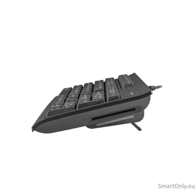 Natec | Moray | Keyboard with Smart ID card reader | Wired | US | Black Natec | Moray | Keyboard with Smart ID card reader | Wired | US | Black