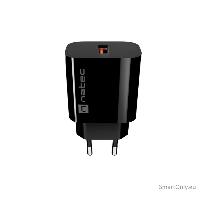 Natec Ribera USB Charger 1X USB-A 18W, Black 3 Natec Ribera USB Charger 1X USB-A 18W, Black 3