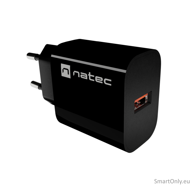 Natec Ribera USB Charger 1X USB-A 18W, Black 5