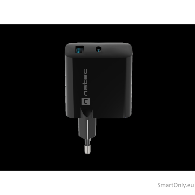 Natec Ribera USB Charger, 1x USB-A, 1x USB-C, 45 W | NUC-2143 3 Natec Ribera USB Charger, 1x USB-A, 1x USB-C, 45 W | NUC-2143 3