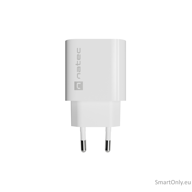 Natec Ribera USB Charger 1X USB-C 20W, White 1