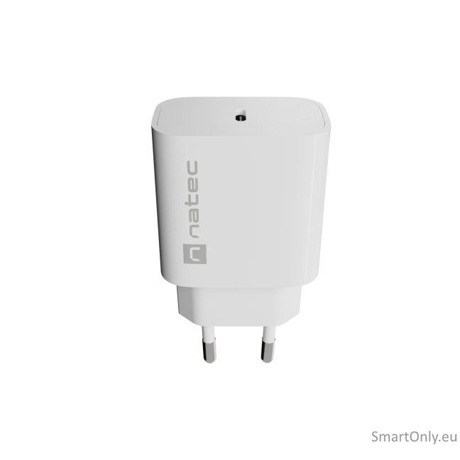 Natec Ribera USB Charger 1X USB-C 20W, White 3