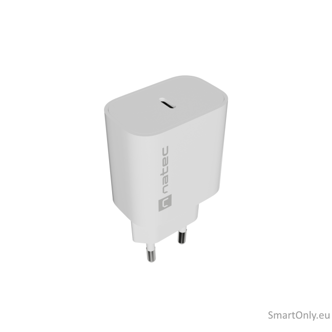 Natec Ribera USB Charger 1X USB-C 20W, White