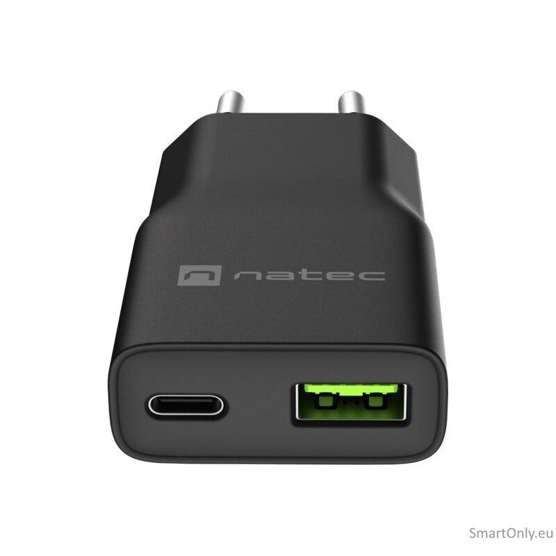 Natec Ribera USB Charger Gan Slim USB 1X USB-A + 1X USB-C 20W | NUC-2377 6 Natec Ribera USB Charger Gan Slim USB 1X USB-A + 1X USB-C 20W | NUC-2377 6